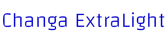 Changa ExtraLight लिपि